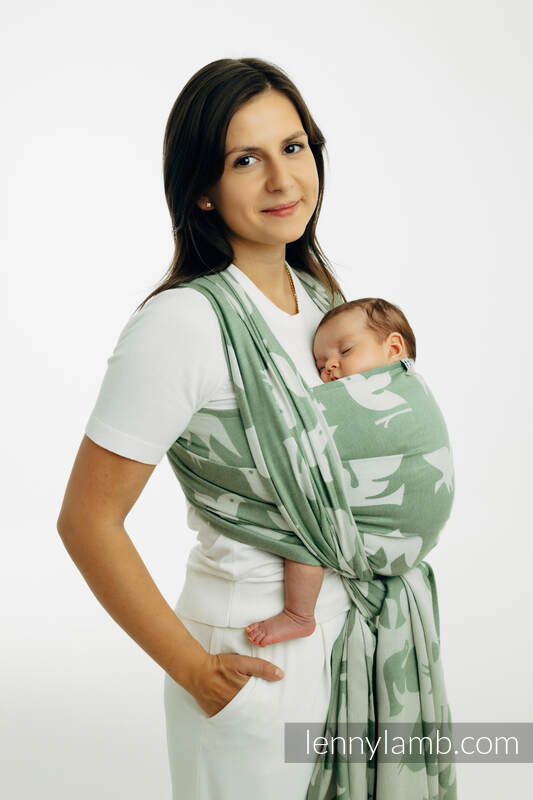 Lenny Lamb Woven Baby Wrap/Vävd sjal - BIRDY - FLY HIGH - 80% bomull, 20% lyocell