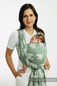 Lenny Lamb Woven Baby Wrap/Vävd sjal - BIRDY - FLY HIGH - 80% bomull, 20% lyocell