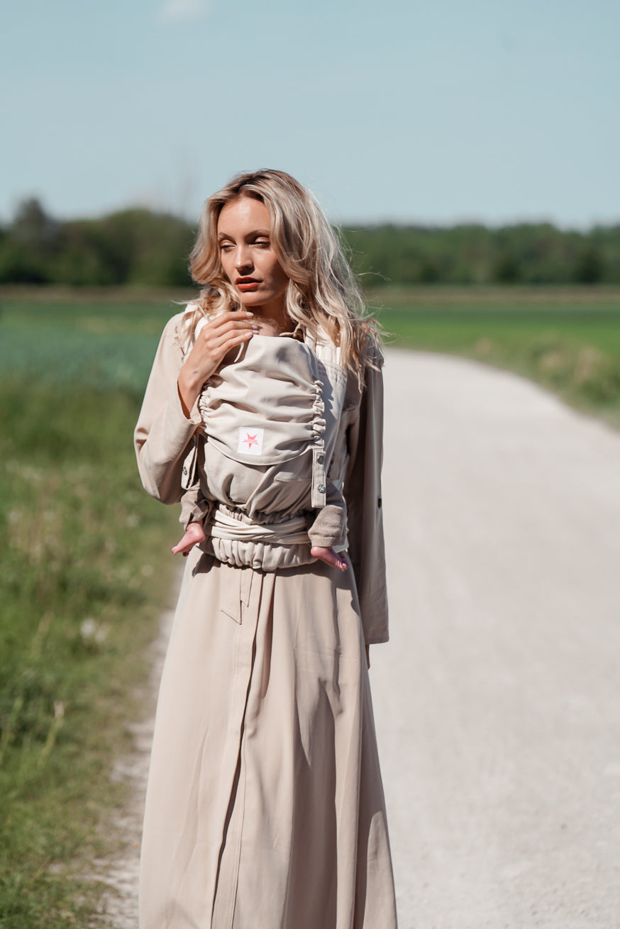 TaiTai Baby Carrier - Just Cream - 100% ekologisk bomull