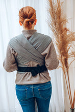 Ladda upp bild till gallerivisning, LELIBA Tai bärsele - Grafit - 100% ekologisk bomull
