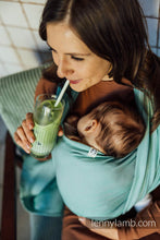 Ladda upp bild till gallerivisning, Lenny Lamb Woven Baby Wrap/Vävd sjal - MATCHA - 100% bomull
