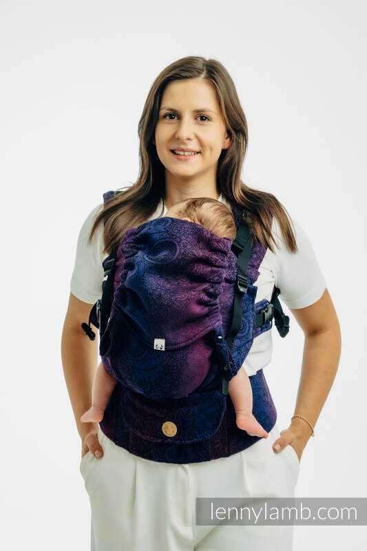 LennyUpGrade PRO Carrier - WILD WINE - BOUQUET - 100% cotton