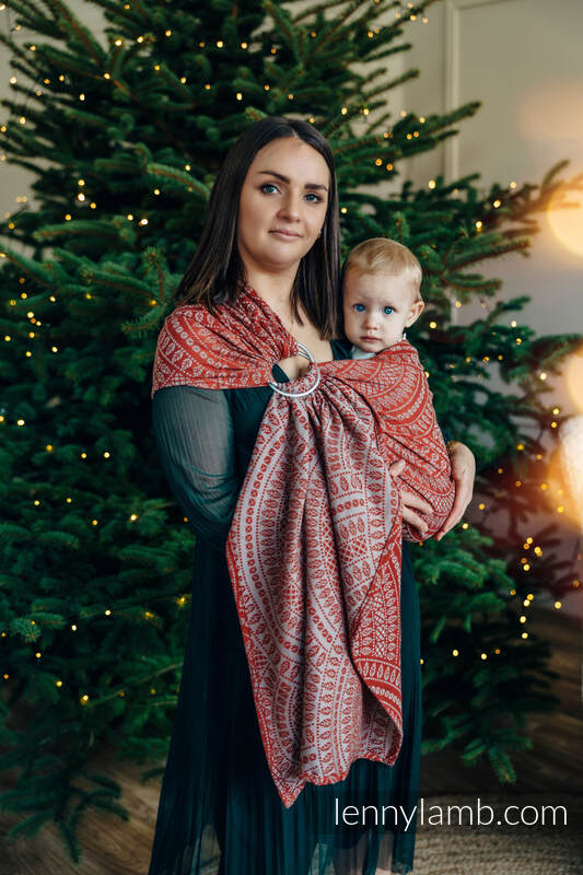 Ring Sling - PEACOCK'S TAIL - HOLIDAY - 100% cotton