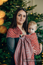 Load image into Gallery viewer, Ring Sling - PEACOCK&#39;S TAIL - HOLIDAY - 100% cotton
