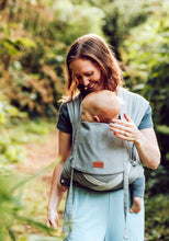 Laden Sie das Bild in den Galerie-Viewer, LELIBA Wrap Up Babytrage – Graphit – 100 % Bio-Baumwolle
