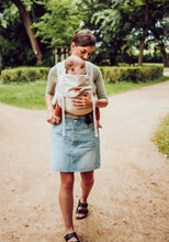 Laden Sie das Bild in den Galerie-Viewer, LELIBA Zack Babytrage - Gobi - 100 % Bio-Baumwolle
