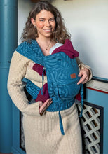 Laden Sie das Bild in den Galerie-Viewer, LELIBA Wrap Up Babytrage – Bungi Coralie – 100 % Bio-Baumwolle

