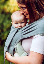 Laden Sie das Bild in den Galerie-Viewer, LELIBA Zack Babytrage - Graphit - 100 % Bio-Baumwolle
