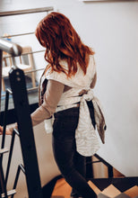 Load image into Gallery viewer, LELIBA Tai Baby Carrier - Bungi Linen - 50% organic cotton, 50% linen
