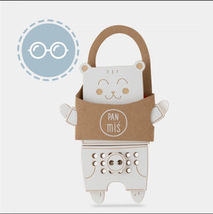 Förboka! - Mr Teddy Bear - wooden Montessori lacing toy