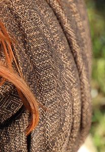 Vanamo Woven Wrap/Vävd sjal - Kide Siili - 48% ekologisk bomull, 33% linne, 16% bourettesilke, 3% kapok