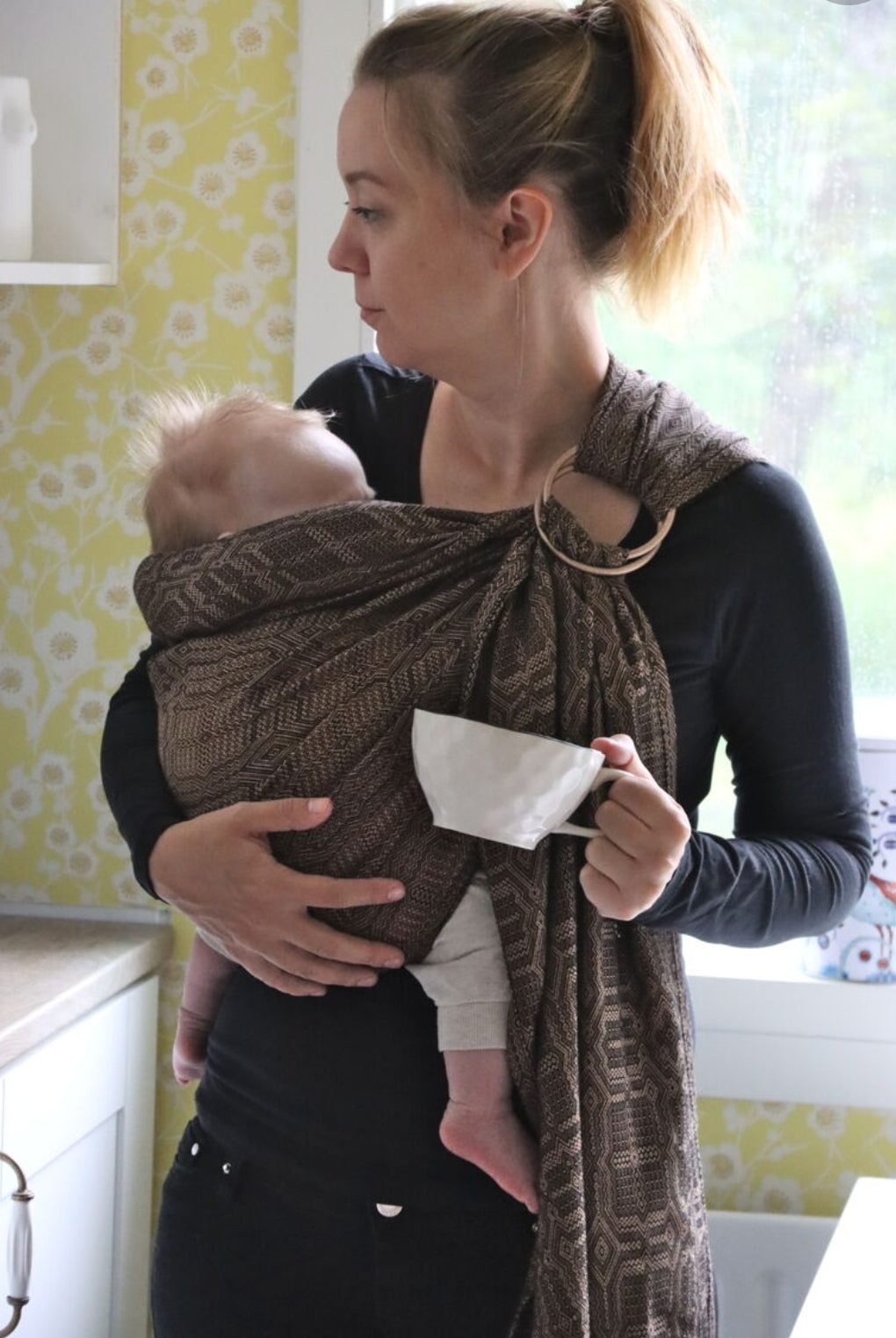 Pre-Order! - Vanamo Ring Sling - Kide Kaneli - 90% organic cotton, 10% kapok