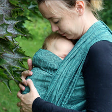 Laden Sie das Bild in den Galerie-Viewer, Vanamo Woven Wrap/Vävd sjal - Kide Laguuni - 75% ekologisk bomull, 25% linne
