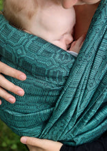 Laden Sie das Bild in den Galerie-Viewer, Vanamo Woven Wrap/Vävd sjal - Kide Laguuni - 75% ekologisk bomull, 25% linne
