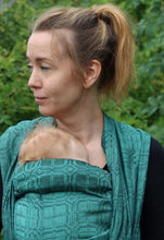 Laden Sie das Bild in den Galerie-Viewer, Vanamo Woven Wrap/Vävd sjal - Kide Laguuni - 75% ekologisk bomull, 25% linne
