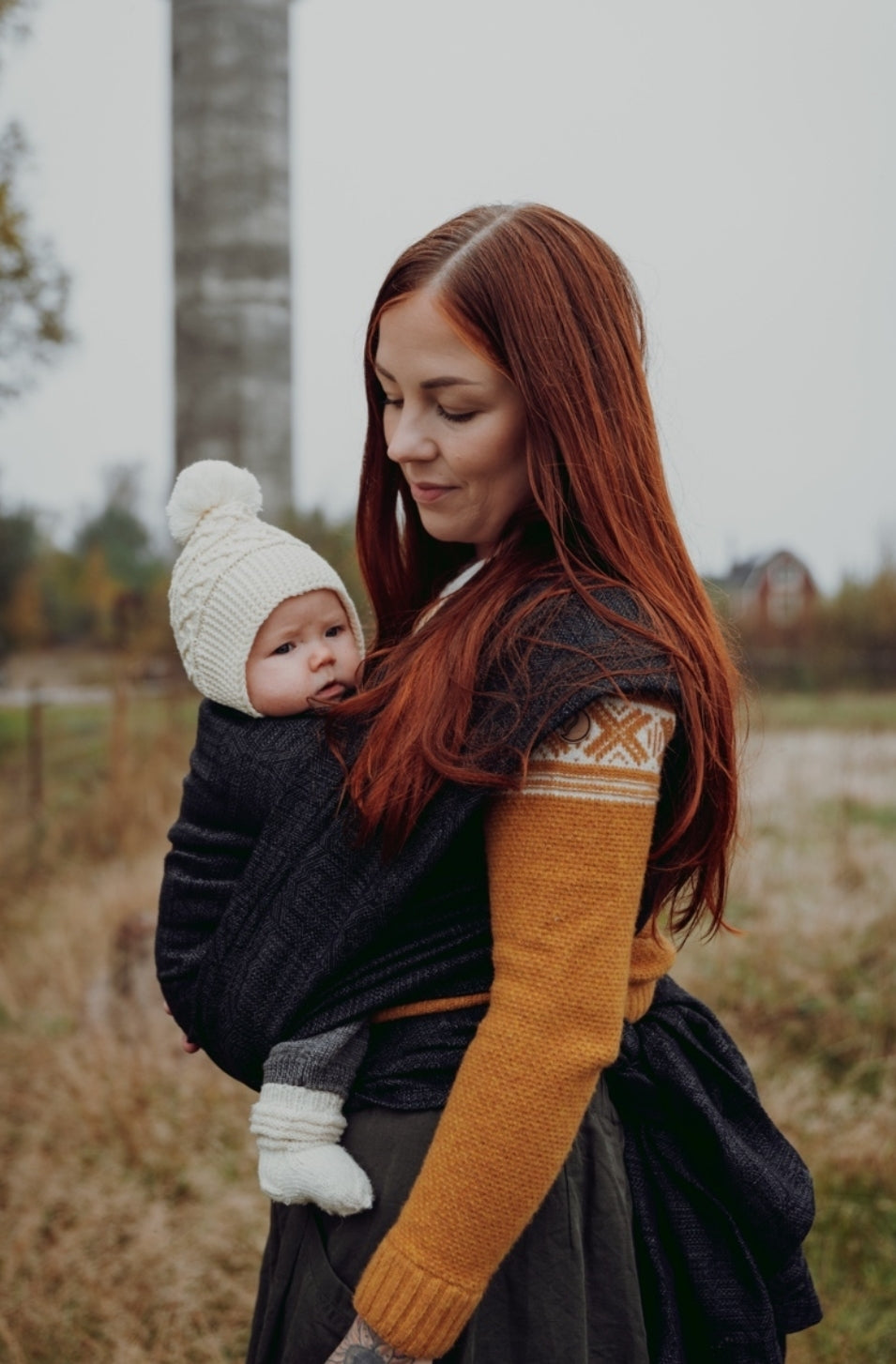 Vanamo Woven Wrap/Vävd sjal - Kide Sysi - 40% ekologisk bomull, 30% linne, 30% merinoull - Utförsäljning!