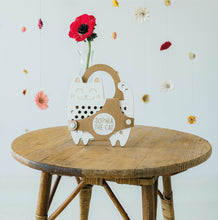 Load image into Gallery viewer, Sophia the Cat - wooden Montessori lacing toy
