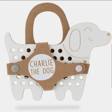 Ladda upp bild till gallerivisning, Charlie the dog - wooden Montessori lacing toy
