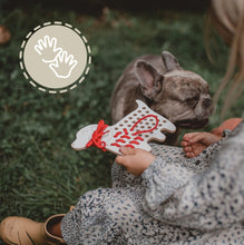 Ladda upp bild till gallerivisning, Charlie the dog - wooden Montessori lacing toy
