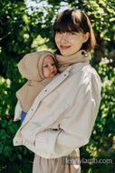 Turtleneck för två - Beige (sweatshirt fabric)