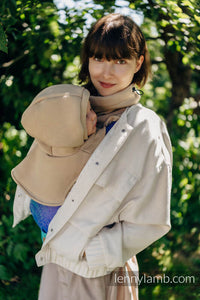 Turtleneck för två - Beige (sweatshirt fabric)