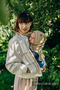 Turtleneck för två - Beige (sweatshirt fabric)