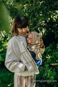 Turtleneck för två - Beige (sweatshirt fabric)