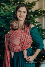 Load image into Gallery viewer, Lenny Lamb Woven Baby Wrap - PEACOCK&#39;S TAIL - HOLIDAY - 100% cotton
