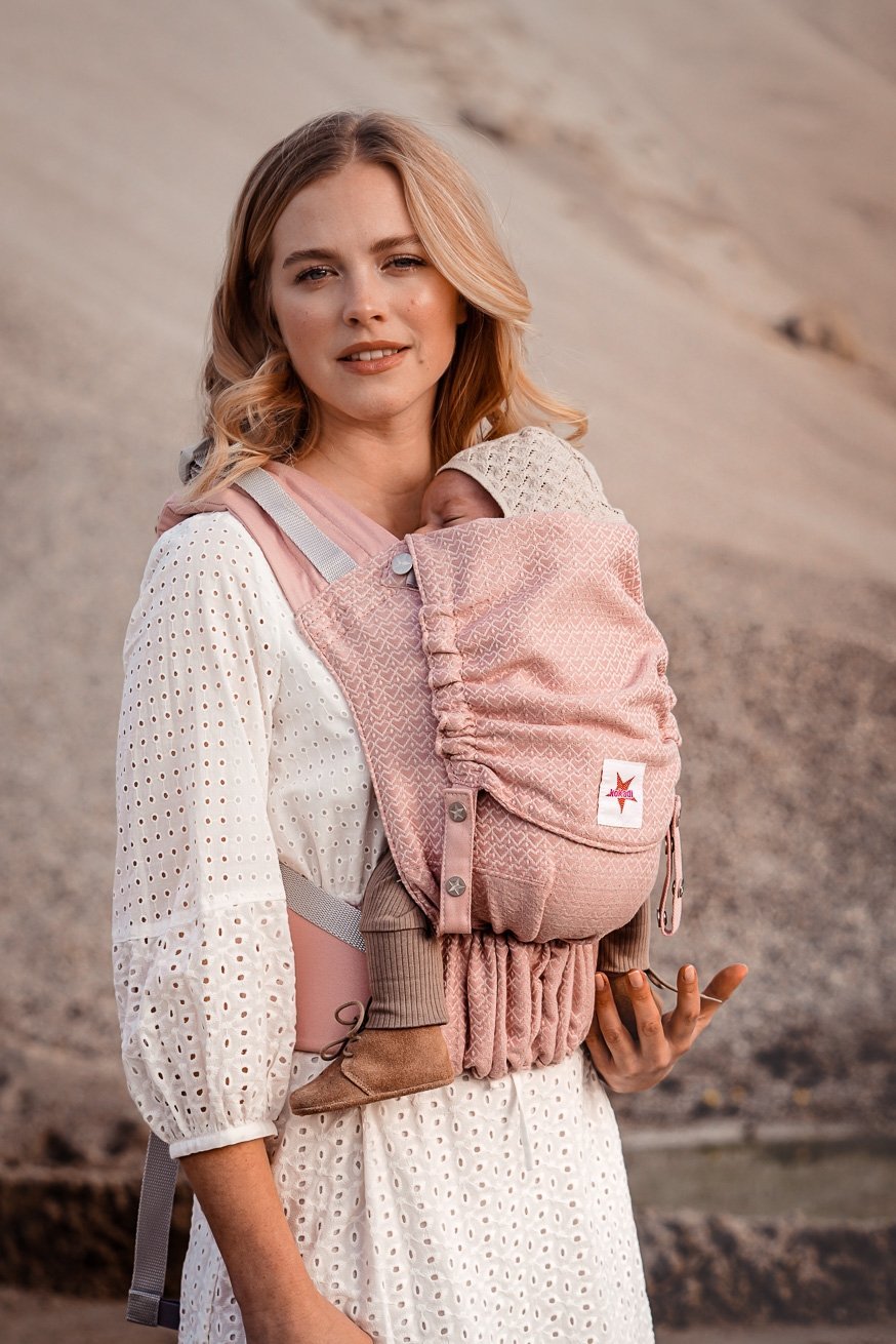 Flip Baby Carrier - Heart2Heart Rose - 100% ekologisk bomull