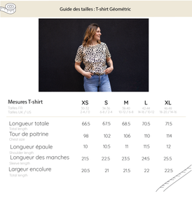Geometrisk amningst-shirt