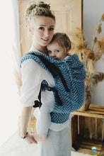 Ladda upp bild till gallerivisning, Little Frog Baby Carrier Preschooler - Sky Miles - 100% bomull
