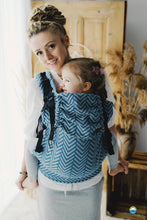 Ladda upp bild till gallerivisning, Little Frog Baby Carrier Preschooler - Sky Miles - 100% bomull
