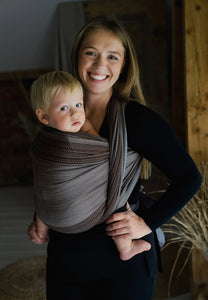 Little Frog Baby Wrap - Brown Path - 100% kammad bomull