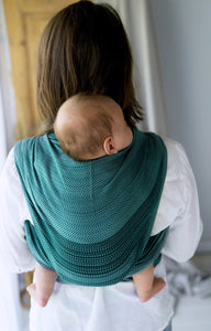Little Frog Baby Wrap - Emerald Path - 100% combed cotton