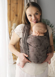 Little Frog Baby Wrap - Linen Joy of life - 75% kammad bomull, 25% linne