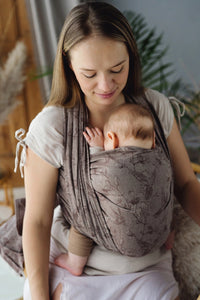 Little Frog Baby Wrap - Linen Joy of life - 75% kammad bomull, 25% linne