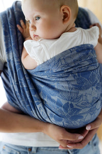 Little Frog Baby Wrap - Linen Lotus Breeze - 75% kammad bomull, 25% linne