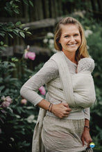 Ladda upp bild till gallerivisning, Little Frog Baby Wrap - Linen Summer Meadow - 75% kammad bomull, 25% linne
