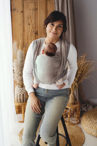 Little Frog Baby Wrap - Calm Cube - 78% combed cotton, 22% tencel