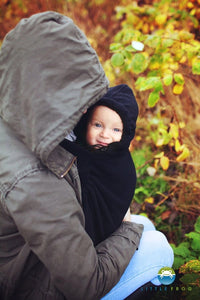 Little Frog Fleece Cover - BLACK