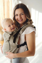 Laden Sie das Bild in den Galerie-Viewer, Little Frog Ergonomic Baby Carrier Prime V3 - Pure Linen Dune - 100% Linne
