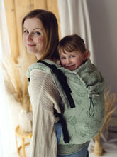 Ladda upp bild till gallerivisning, Little Frog Baby Carrier Preschooler - Flow Lightness with linen - Dandelion - 75% bomull, 25% linne
