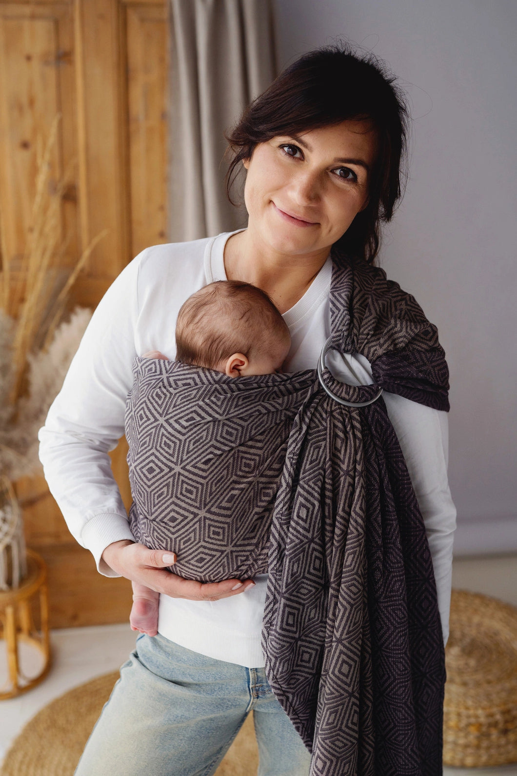 Little Frog RingSling - Bitter Cube - 100 % gekämmte Baumwolle
