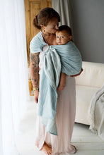Load image into Gallery viewer, Little Frog Ring Sling - Steel Whisper - 100% combed cotton
