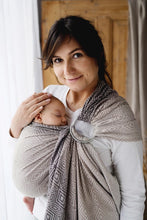Load image into Gallery viewer, Little Frog Ring Sling - Calm Cube - 78% combed cotton, 22% tencel
