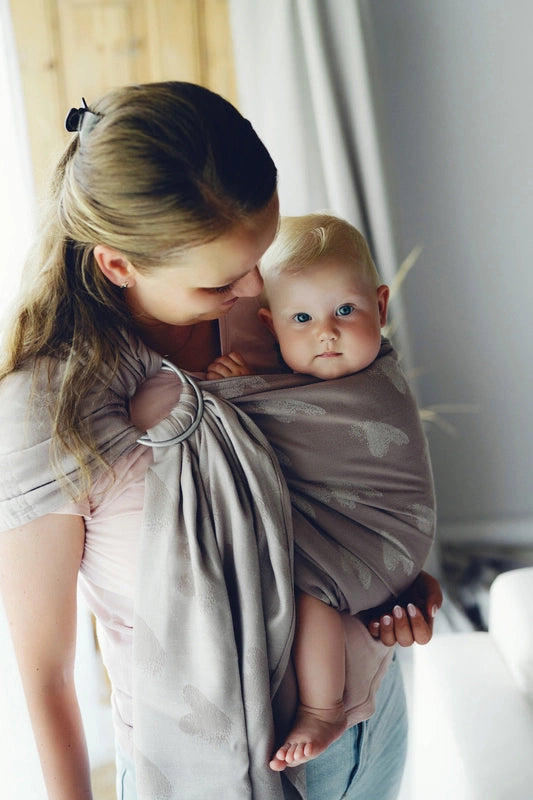 Little Frog Ring Sling - Hazy Love Drift - 50% combed cotton, 50% tencel