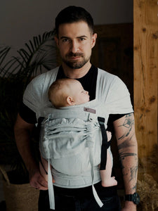Little Frog Cross Hybrid Carrier - Linen Wildness - 75% bomull, 25% linne