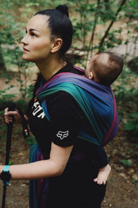 Little Frog Baby Wrap - Bamboo Misty Zircon - 75% combed cotton, 25% bamboo