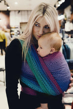 Laden Sie das Bild in den Galerie-Viewer, Little Frog Baby Wrap - Aurora Cube - 78% kammad bomull, 22% tencel
