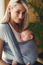 Load image into Gallery viewer, Little Frog Baby Wrap - Rocky Cube - 78% kammad bomull, 22% tencel
